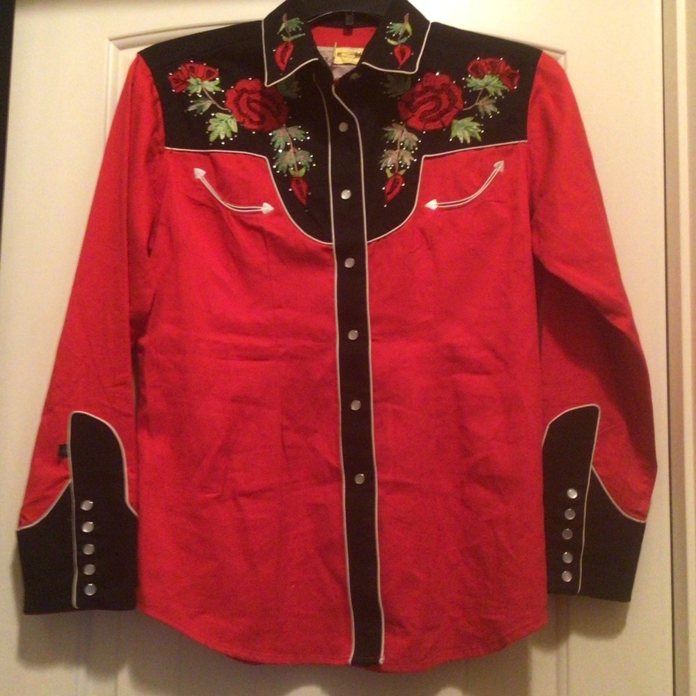 Rockmount Women’s Embroidered Western Shirt size L
